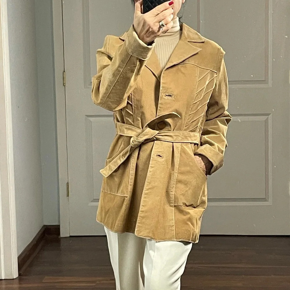 Vintage Styles 100% Genuine Leather Coat Jacket size M